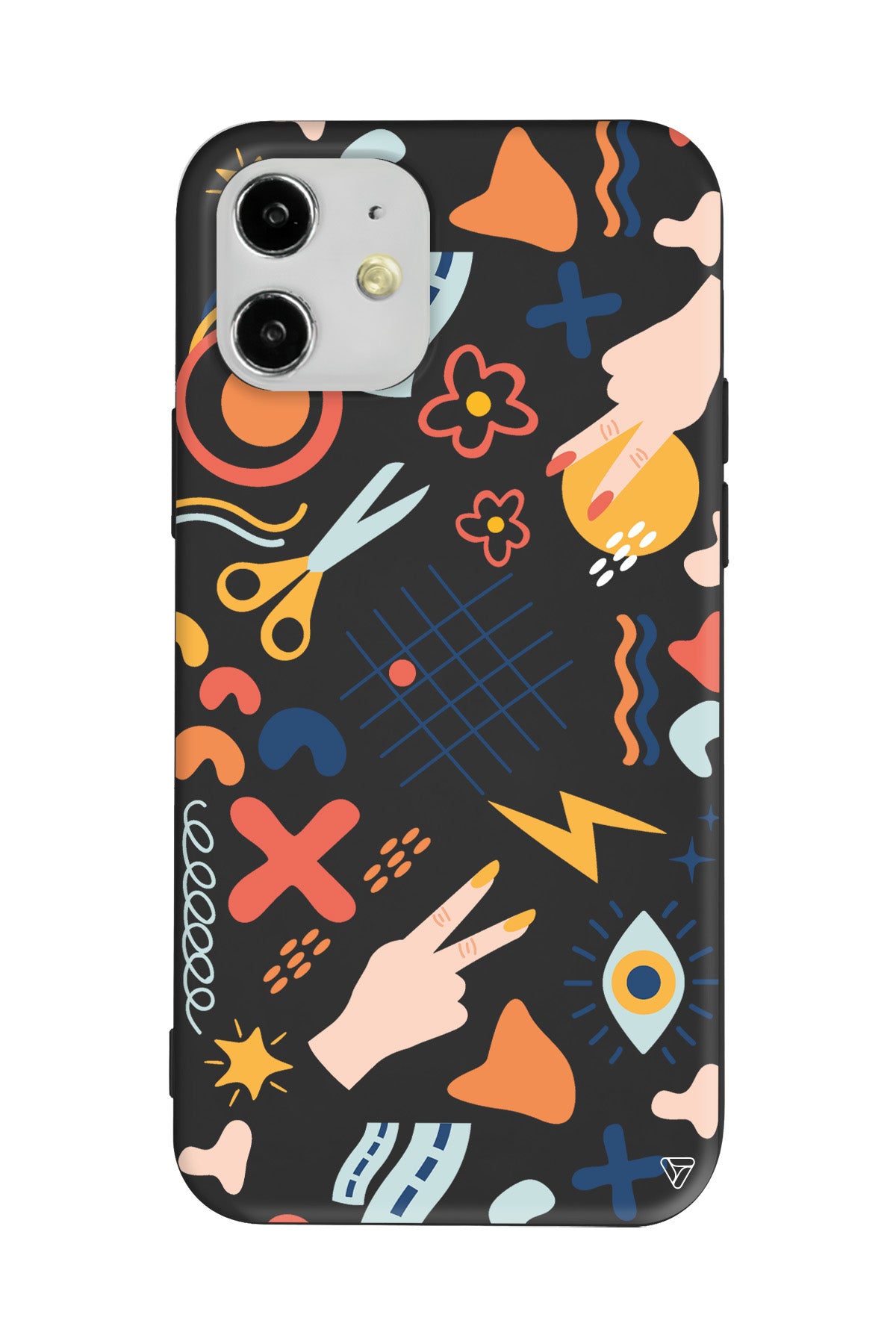 Peace Lansman Model İçi Kadife Silikon Telefon Kılıfı