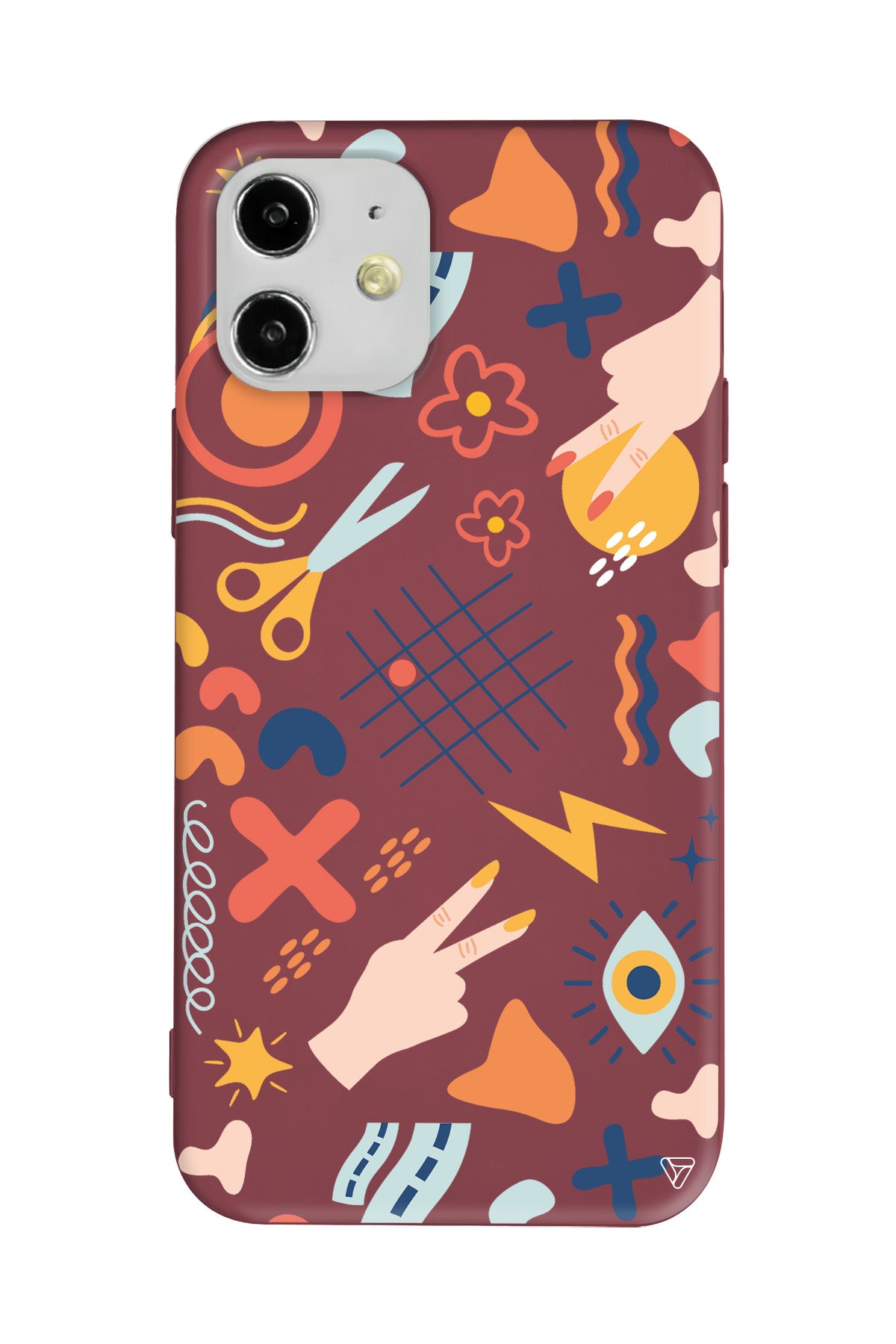 Peace Lansman Model İçi Kadife Silikon Telefon Kılıfı