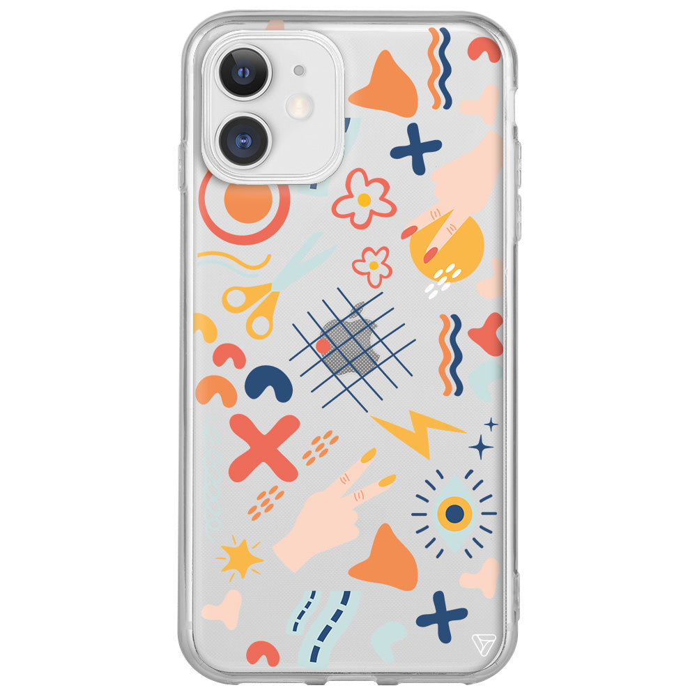 Peace Lansman Model İçi Kadife Silikon Telefon Kılıfı