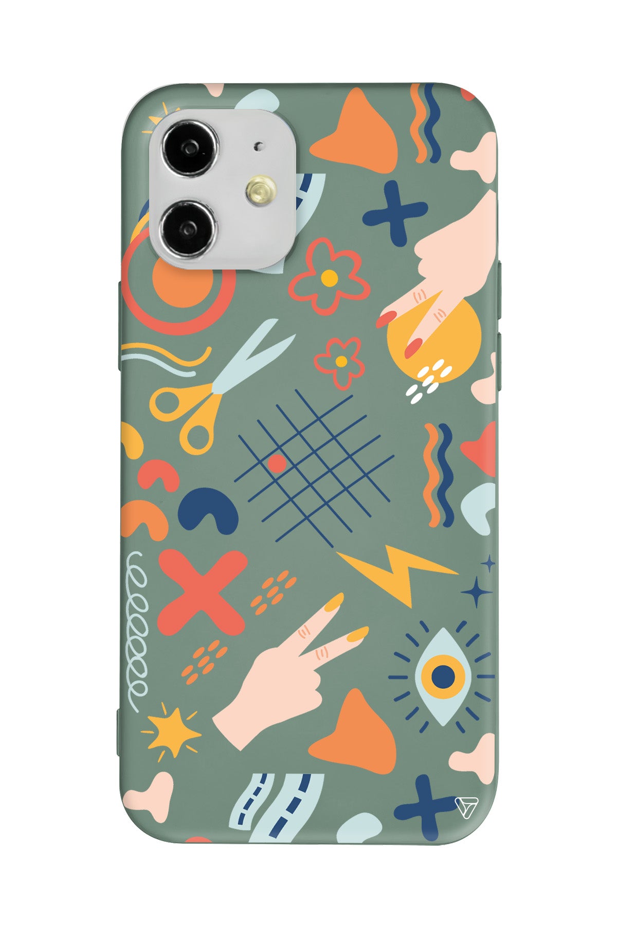 Peace Lansman Model İçi Kadife Silikon Telefon Kılıfı