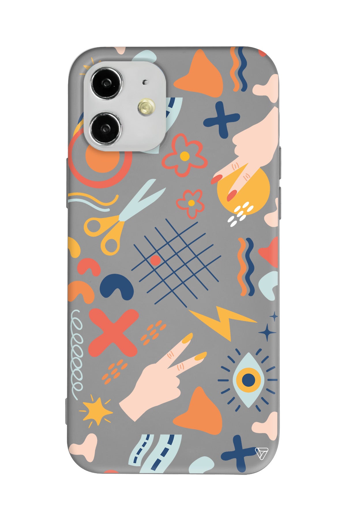 Peace Lansman Model İçi Kadife Silikon Telefon Kılıfı