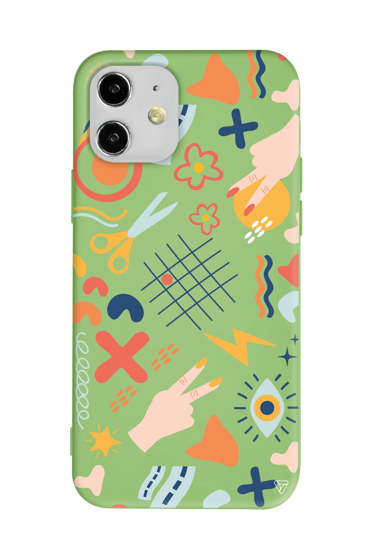 Peace Lansman Model İçi Kadife Silikon Telefon Kılıfı