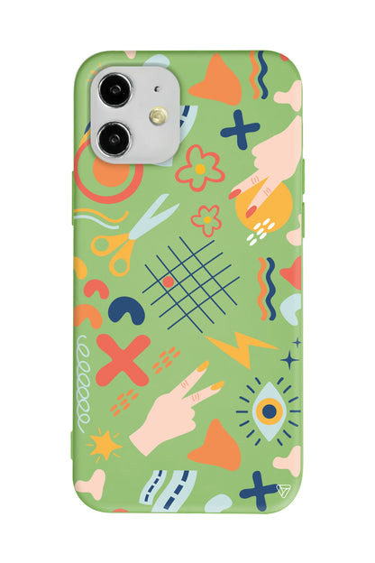 Peace Lansman Model İçi Kadife Silikon Telefon Kılıfı