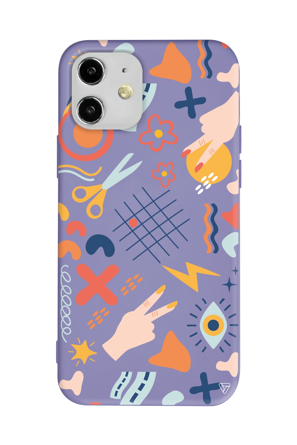 Peace Lansman Model İçi Kadife Silikon Telefon Kılıfı