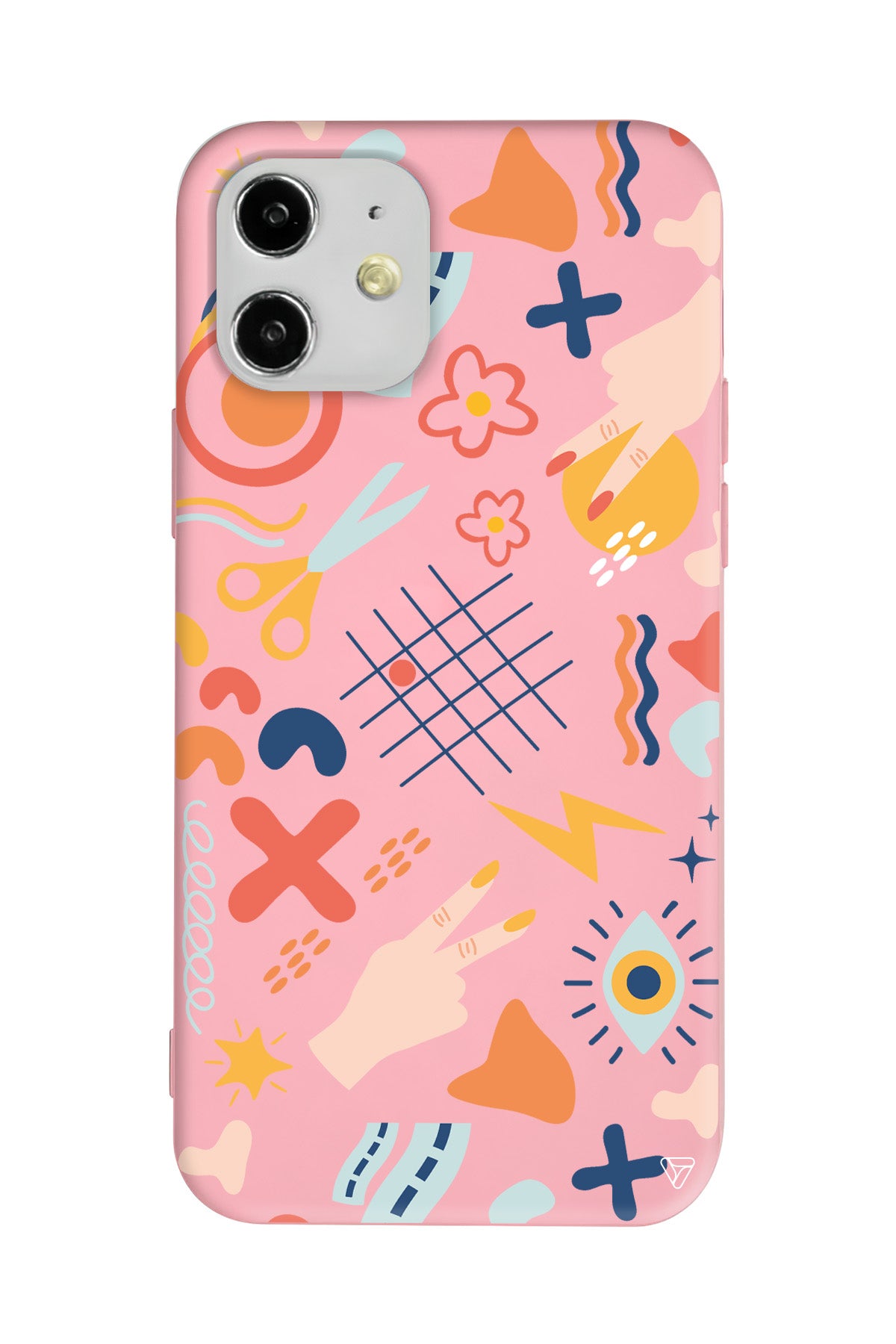 Peace Lansman Model İçi Kadife Silikon Telefon Kılıfı