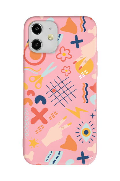 Peace Lansman Model İçi Kadife Silikon Telefon Kılıfı