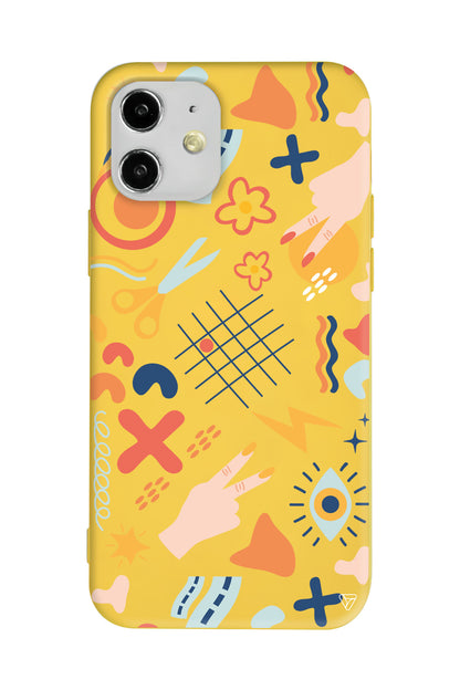 Peace Lansman Model İçi Kadife Silikon Telefon Kılıfı