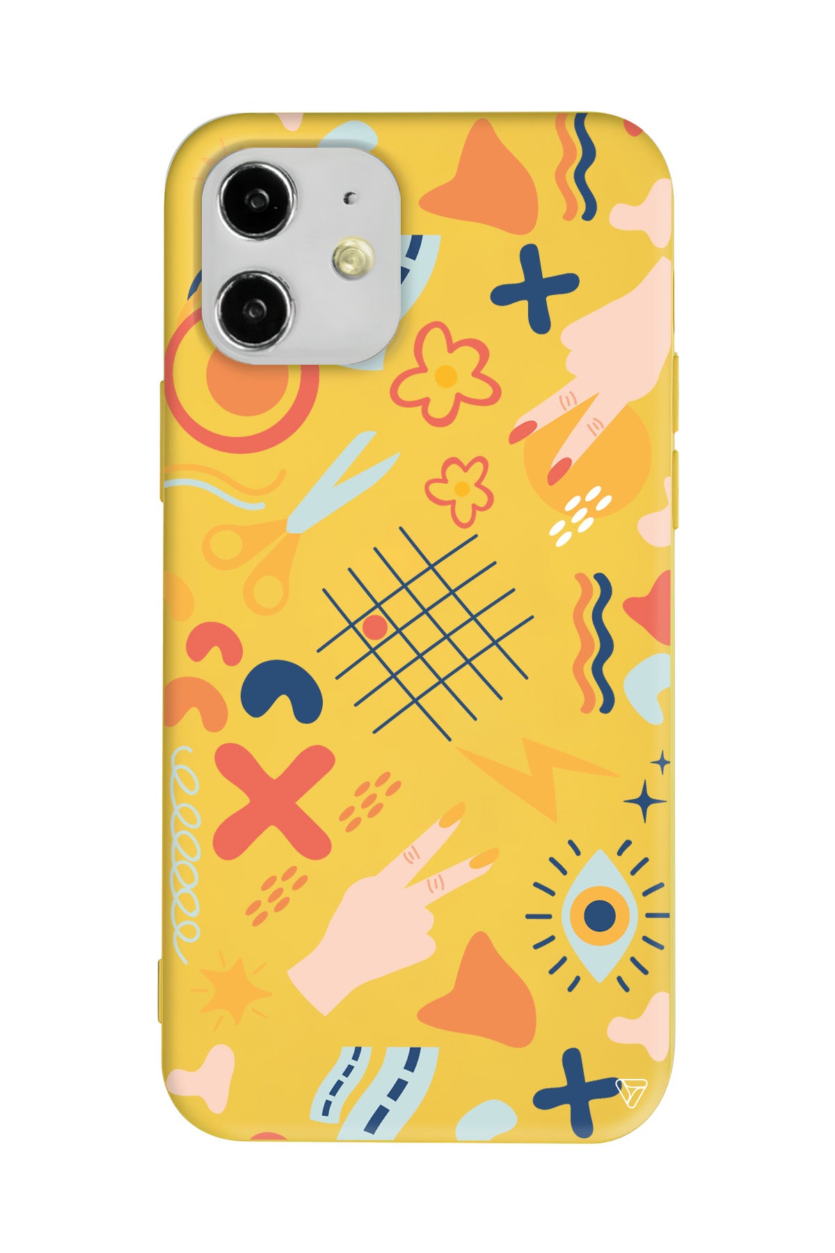 Peace Lansman Model İçi Kadife Silikon Telefon Kılıfı