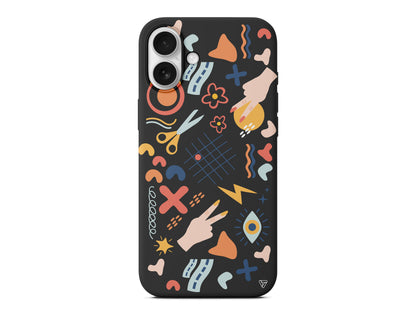 Peace Lansman Model İçi Kadife Silikon Telefon Kılıfı