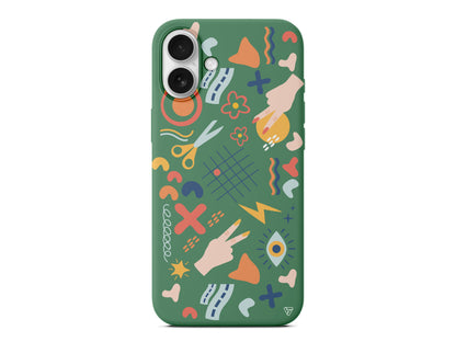 Peace Lansman Model İçi Kadife Silikon Telefon Kılıfı