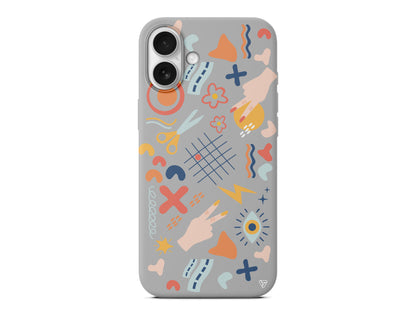 Peace Lansman Model İçi Kadife Silikon Telefon Kılıfı