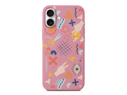 Peace Lansman Model İçi Kadife Silikon Telefon Kılıfı