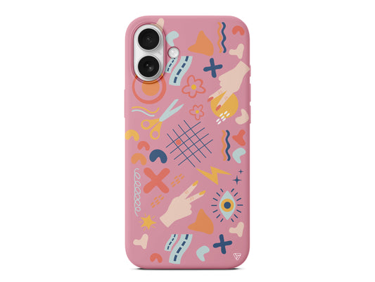 Peace Lansman Model İçi Kadife Silikon Telefon Kılıfı – Plus Serisine Özel