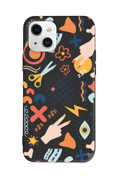 Peace Lansman Model İçi Kadife Silikon Telefon Kılıfı – Plus Serisine Özel