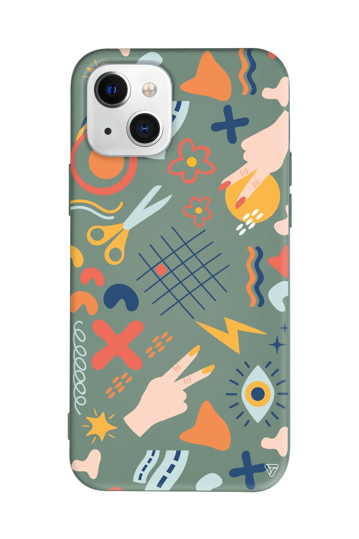 Peace Lansman Model İçi Kadife Silikon Telefon Kılıfı