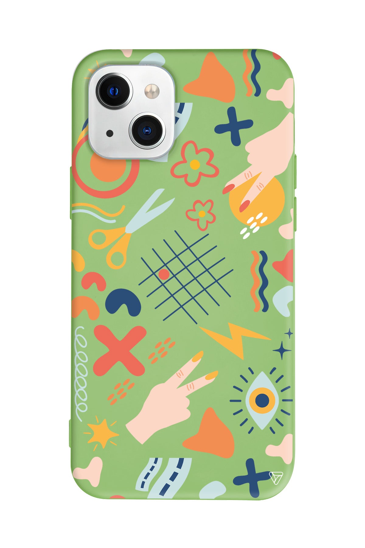 Peace Lansman Model İçi Kadife Silikon Telefon Kılıfı