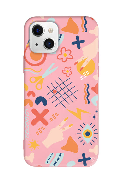 Peace Lansman Model İçi Kadife Silikon Telefon Kılıfı – Plus Serisine Özel