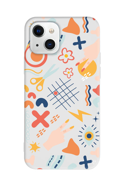 Peace Lansman Model İçi Kadife Silikon Telefon Kılıfı