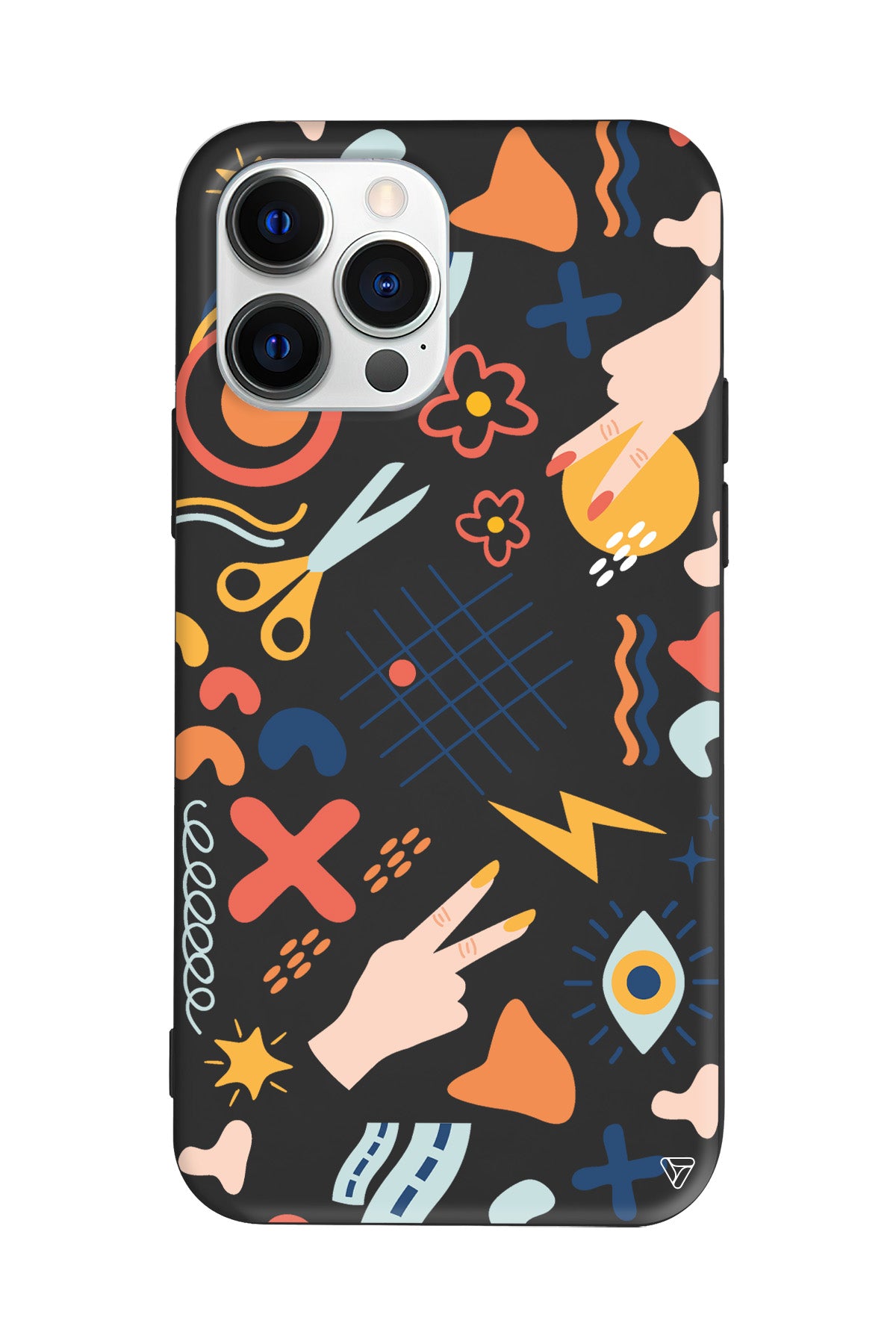 Peace Lansman Model İçi Kadife Silikon Telefon Kılıfı