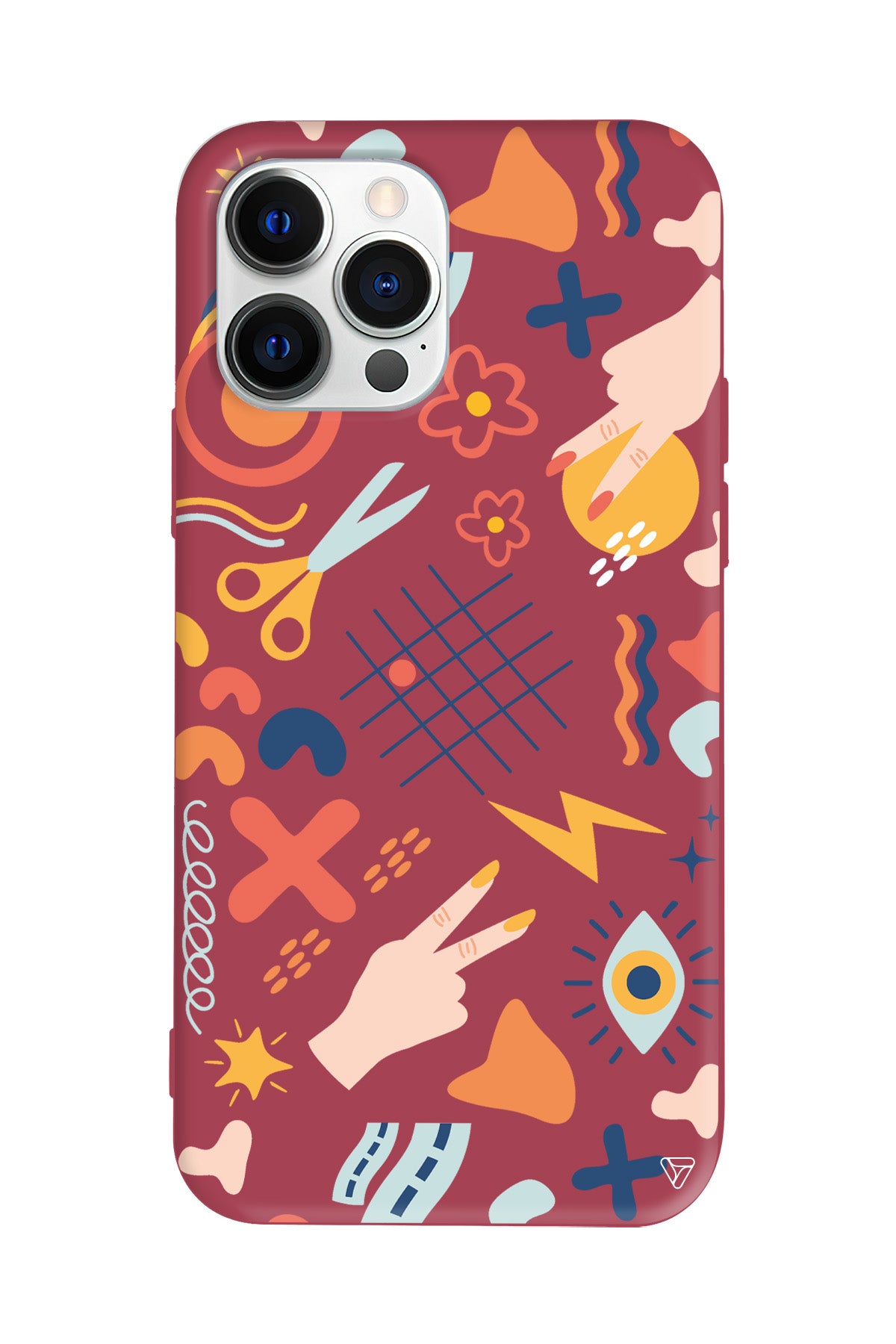 Peace Lansman Model İçi Kadife Silikon Telefon Kılıfı