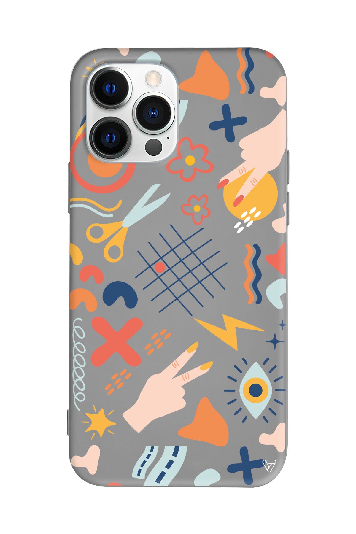 Peace Lansman Model İçi Kadife Silikon Telefon Kılıfı