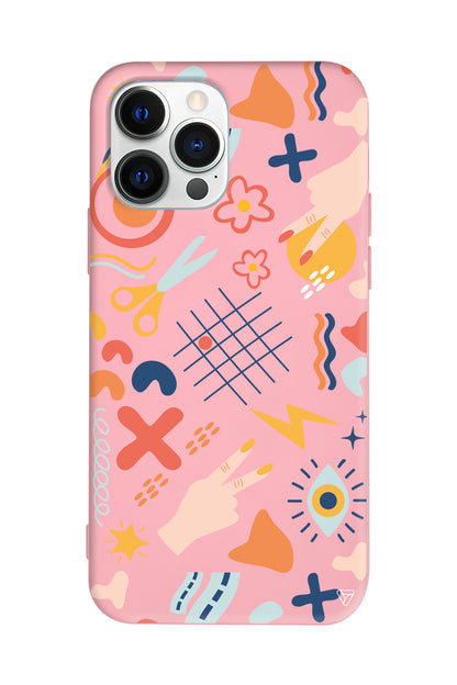 Peace Lansman Model İçi Kadife Silikon Telefon Kılıfı