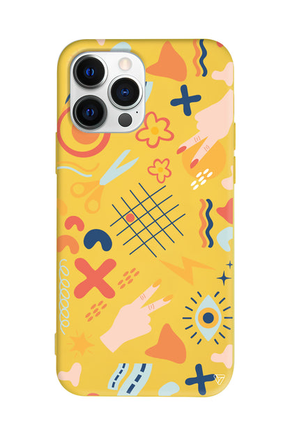 Peace Lansman Model İçi Kadife Silikon Telefon Kılıfı