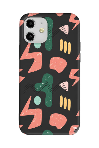 Black Line 2 Lansman Model İçi Kadife Silikon Telefon Kılıfı