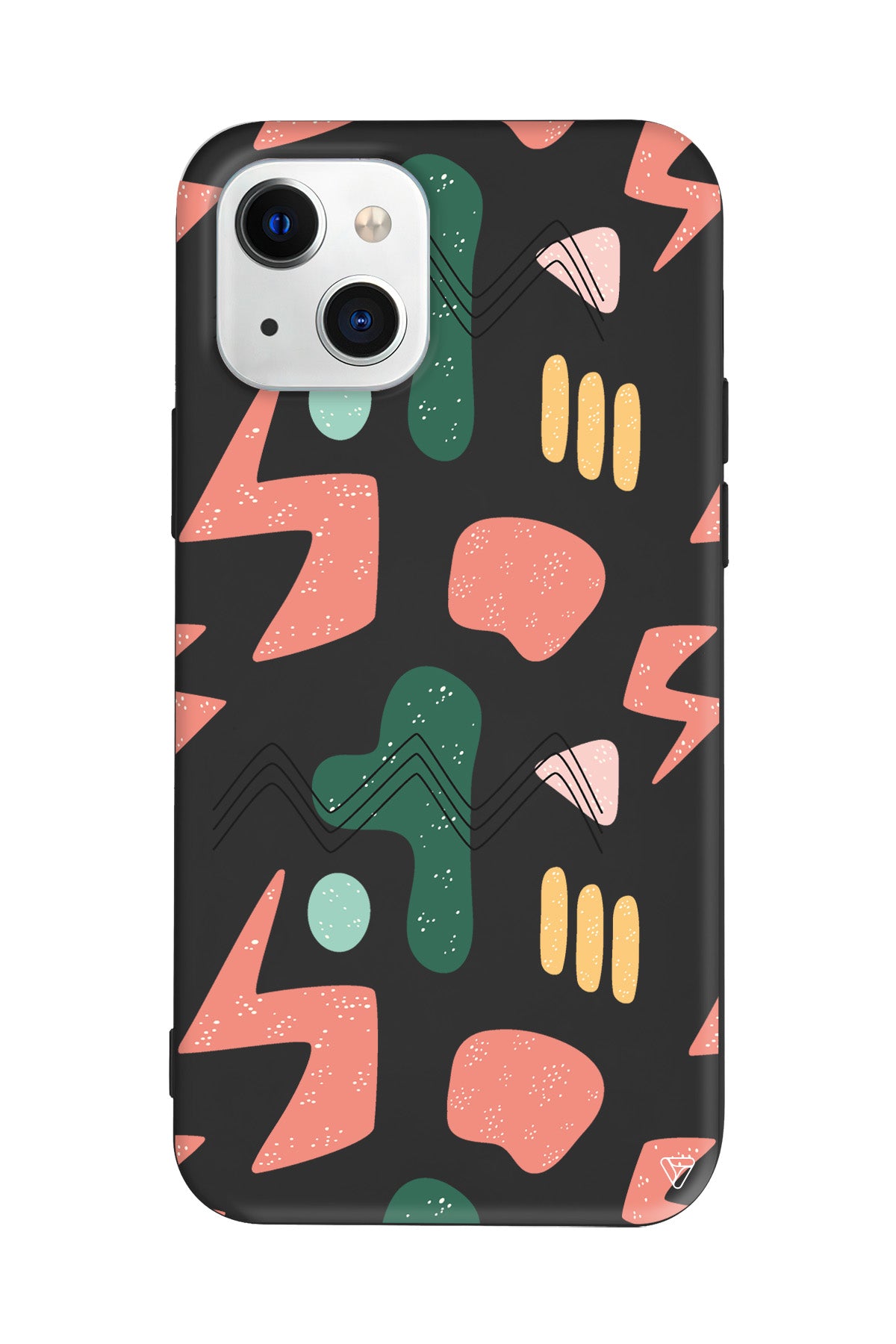 Black Line 2 Lansman Model İçi Kadife Silikon Telefon Kılıfı