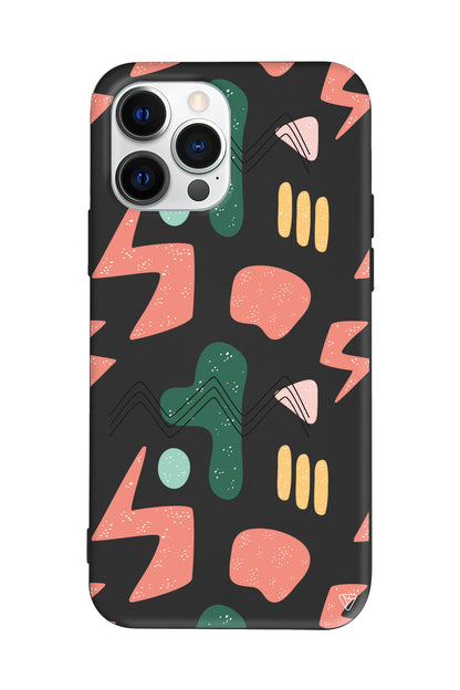 Black Line 2 Lansman Model İçi Kadife Silikon Telefon Kılıfı