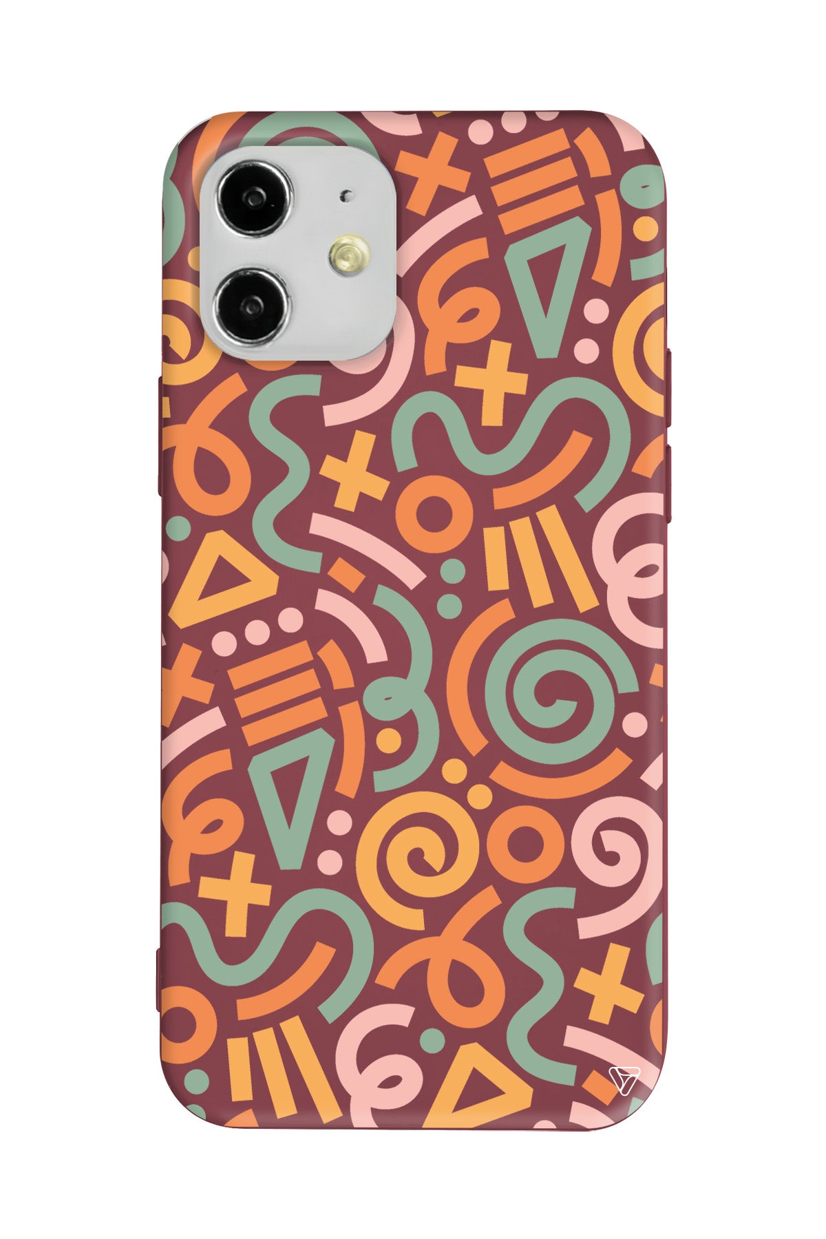 Doodle Lansman Model İçi Kadife Silikon Telefon Kılıfı