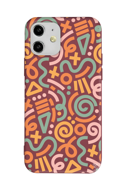 Doodle Lansman Model İçi Kadife Silikon Telefon Kılıfı