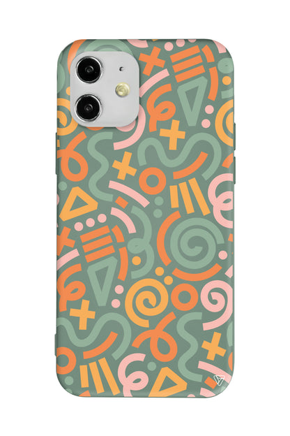 Doodle Lansman Model İçi Kadife Silikon Telefon Kılıfı