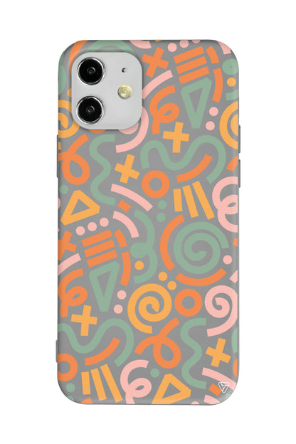 Doodle Lansman Model İçi Kadife Silikon Telefon Kılıfı