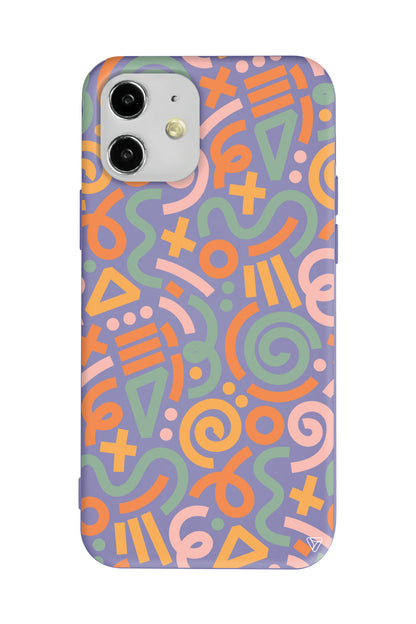 Doodle Lansman Model İçi Kadife Silikon Telefon Kılıfı