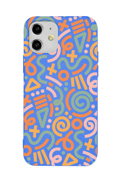 Doodle Lansman Model İçi Kadife Silikon Telefon Kılıfı