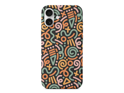 Doodle Lansman Model İçi Kadife Silikon Telefon Kılıfı