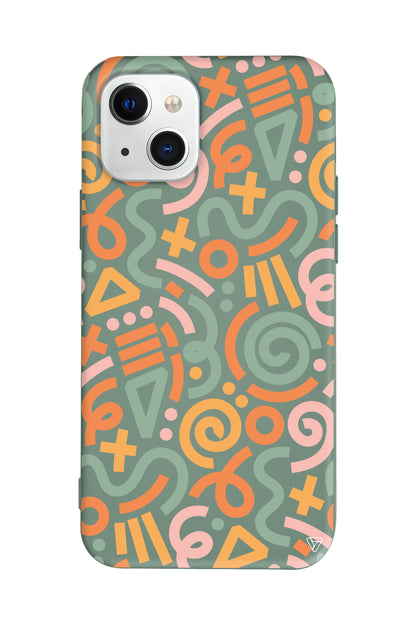 Doodle Lansman Model İçi Kadife Silikon Telefon Kılıfı