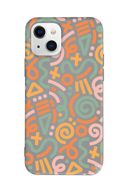 Doodle Lansman Model İçi Kadife Silikon Telefon Kılıfı