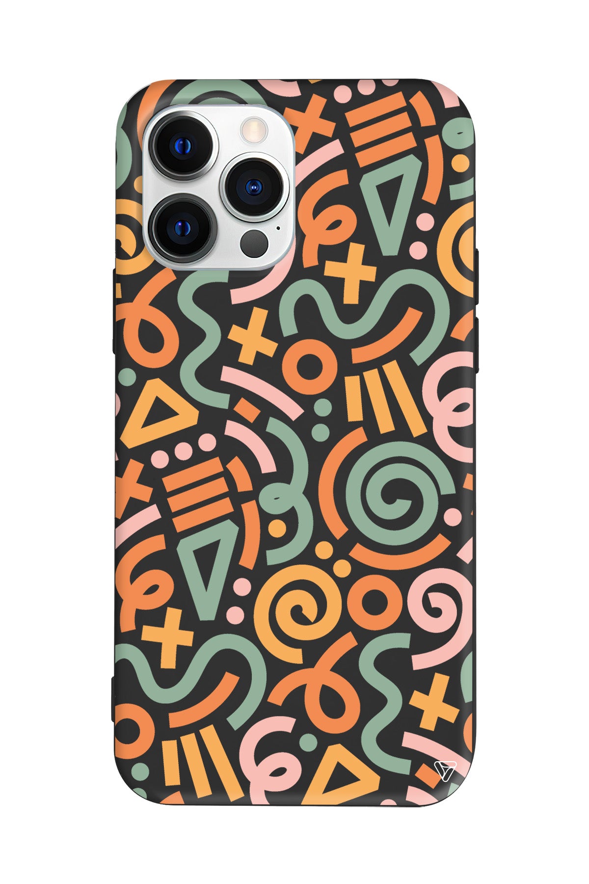 Doodle Lansman Model İçi Kadife Silikon Telefon Kılıfı