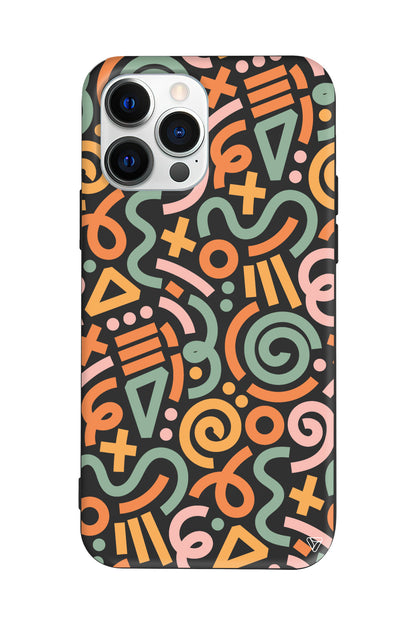 Doodle Lansman Model İçi Kadife Silikon Telefon Kılıfı