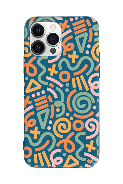 Doodle Lansman Model İçi Kadife Silikon Telefon Kılıfı