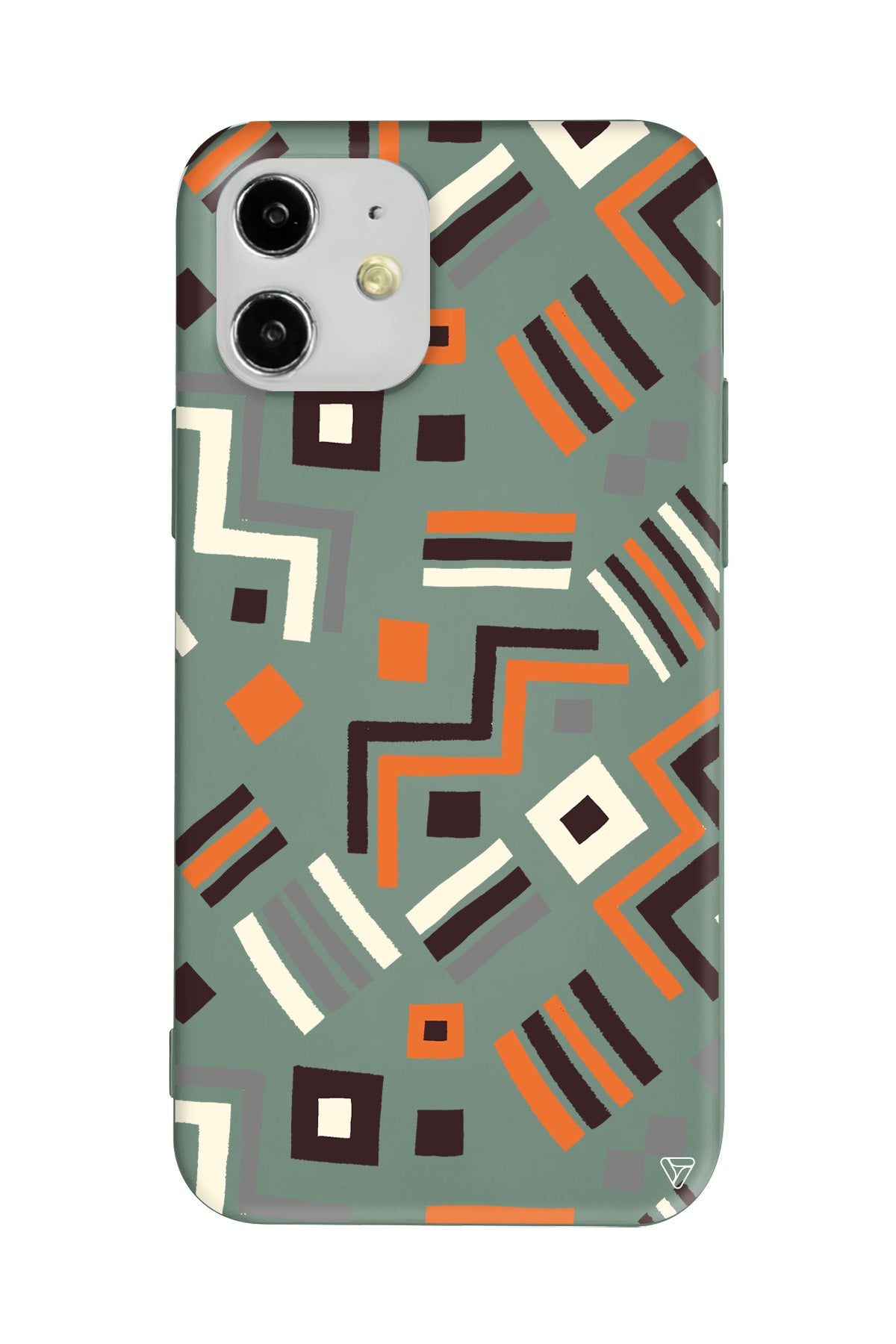 Etnik Shapes Lansman Model İçi Kadife Silikon Telefon Kılıfı