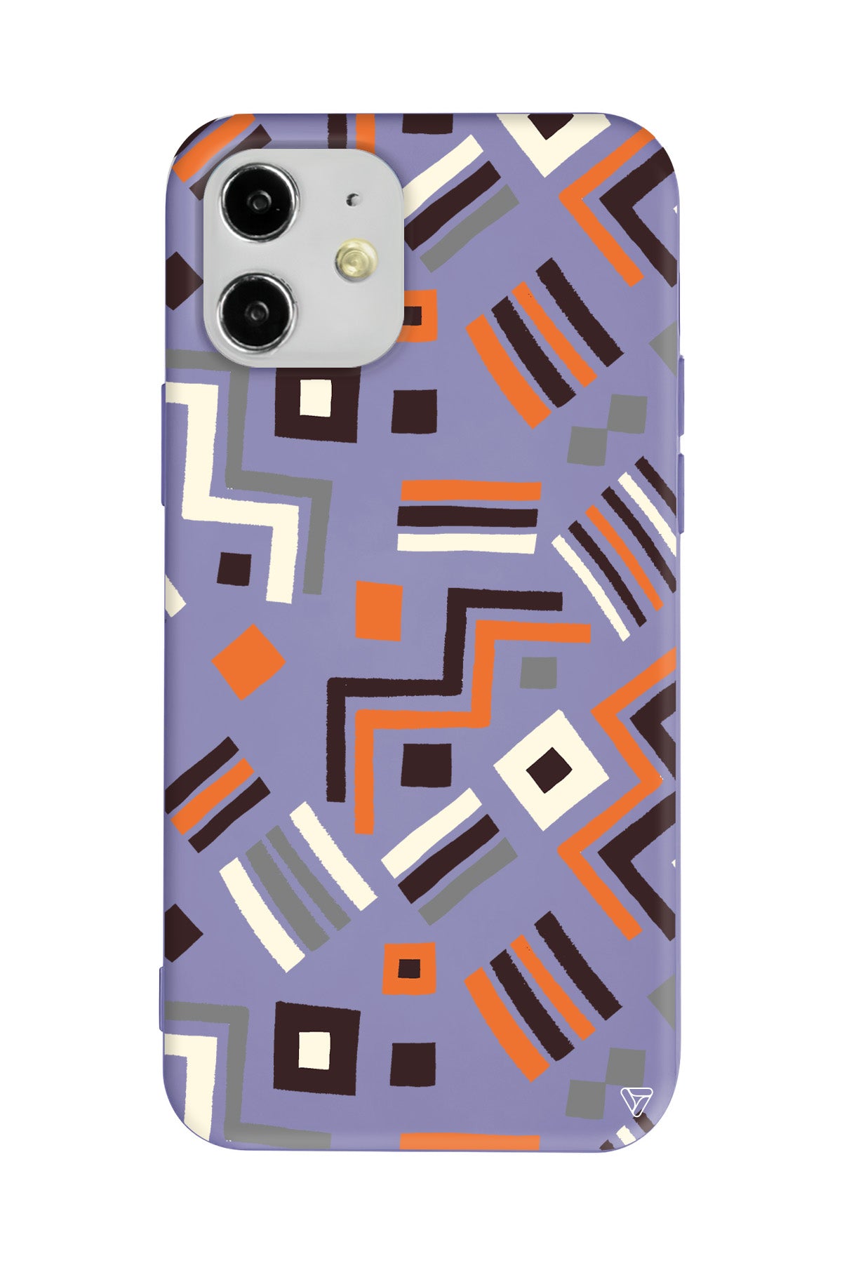 Etnik Shapes Lansman Model İçi Kadife Silikon Telefon Kılıfı