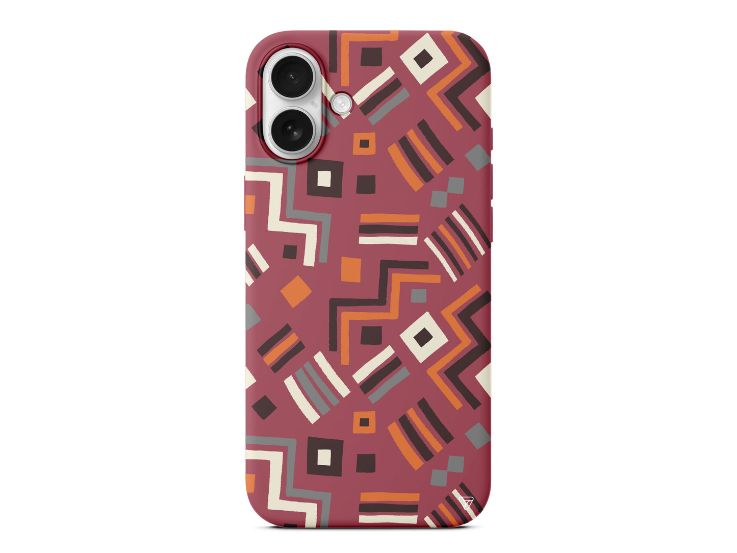 Etnik Shapes Lansman Model İçi Kadife Silikon Telefon Kılıfı