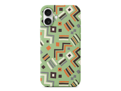 Etnik Shapes Lansman Model İçi Kadife Silikon Telefon Kılıfı – Plus Serisine Özel