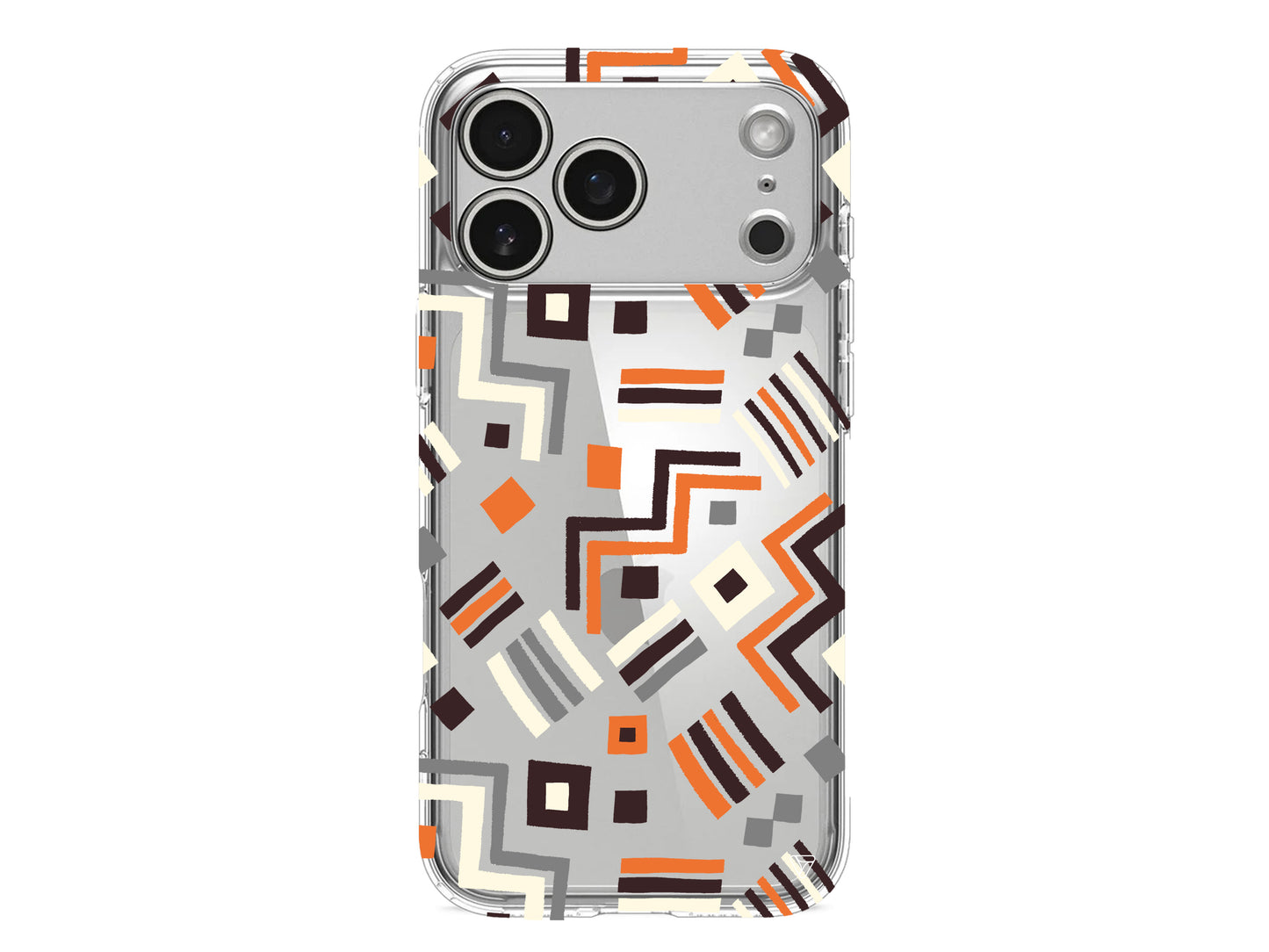 Etnik Shapes Lansman Model İçi Kadife Silikon Telefon Kılıfı