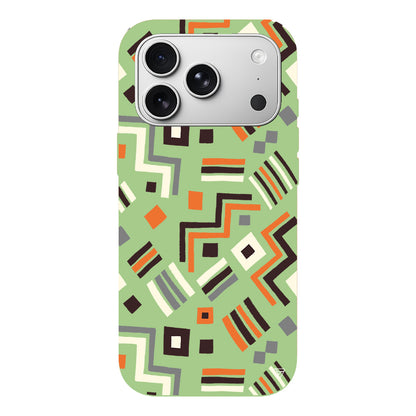 Etnik Shapes Lansman Model İçi Kadife Silikon Telefon Kılıfı