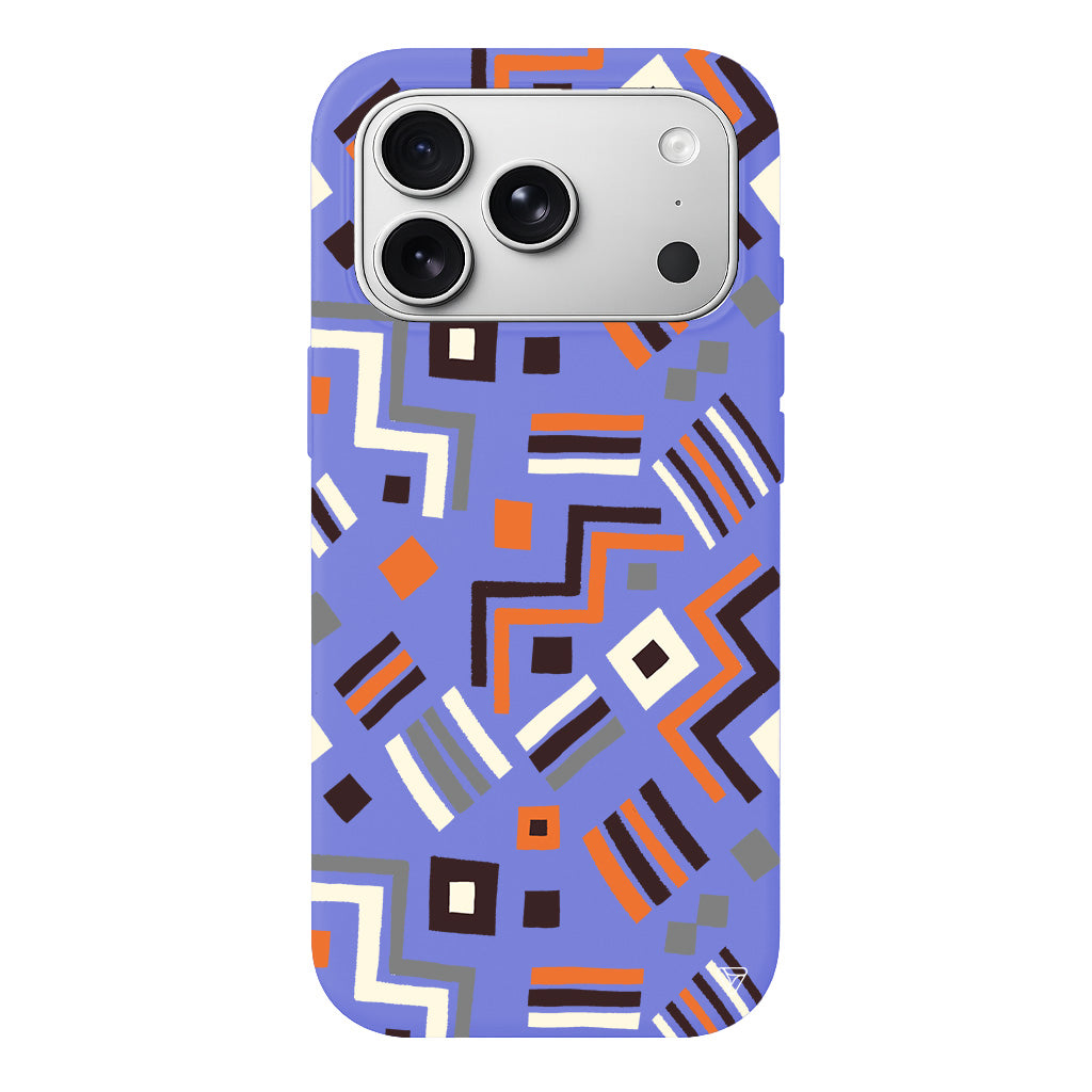 Etnik Shapes Lansman Model İçi Kadife Silikon Telefon Kılıfı