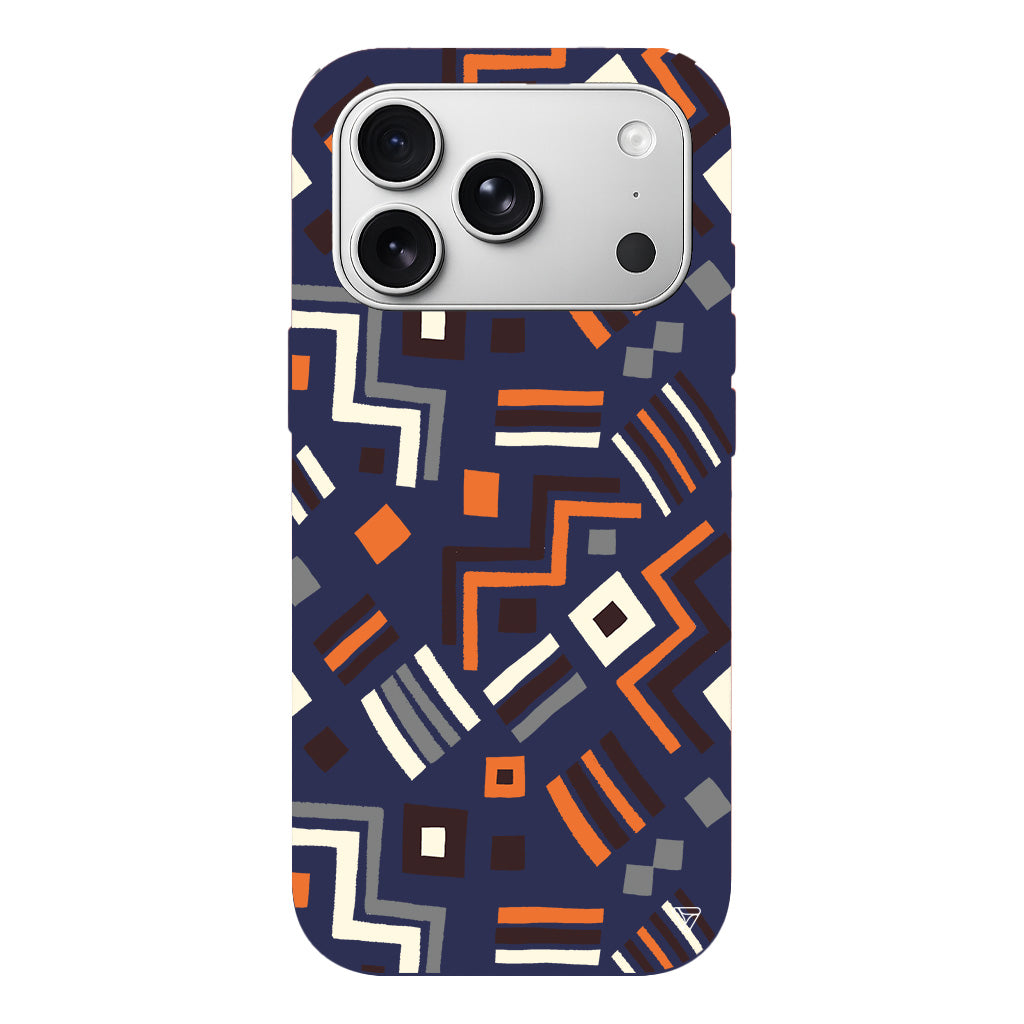 Etnik Shapes Lansman Model İçi Kadife Silikon Telefon Kılıfı